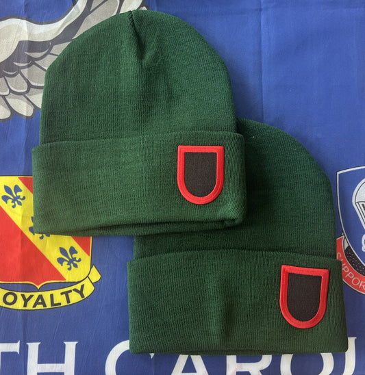 Hunter Green USASOC Beanie