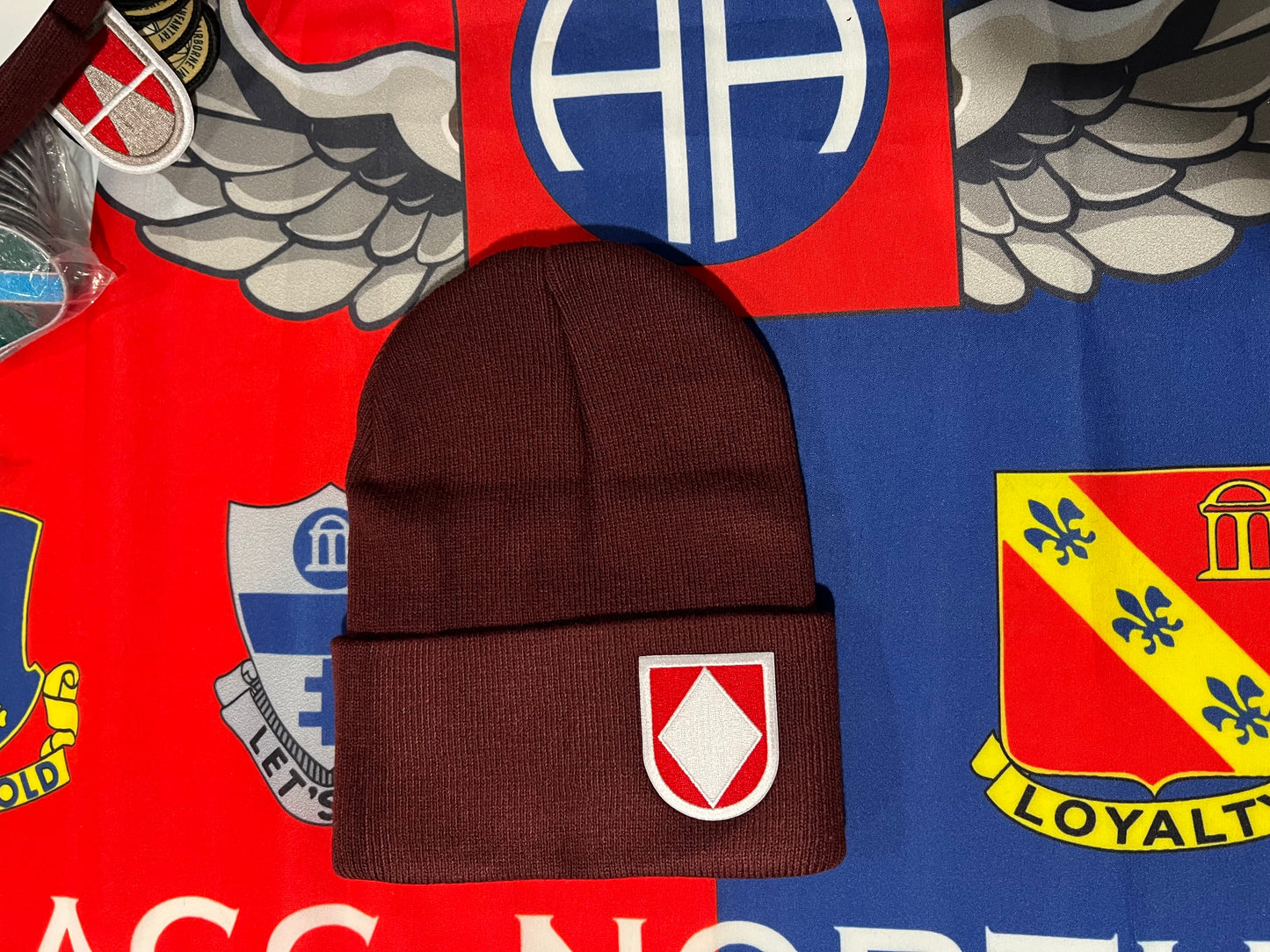 618th CO, 307th Div Eng BN Maroon Beanie