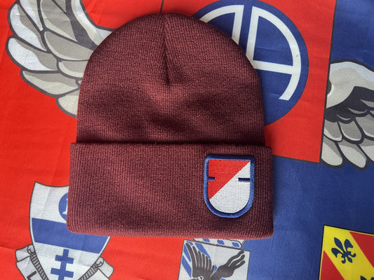 1 40th Cav Maroon Beanies